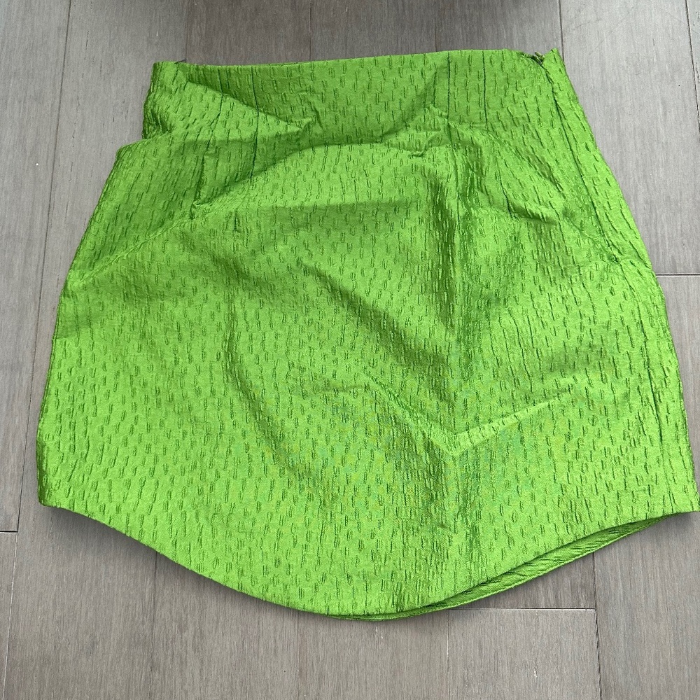 Zara Green holiday mini skirt